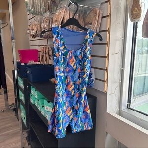 Colorful Gymnastics Leotard w Shorts